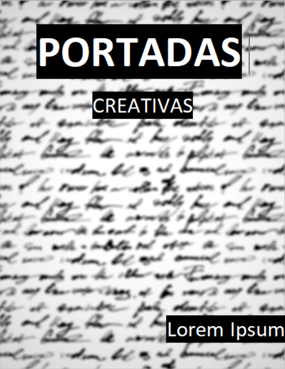 creative cover for word