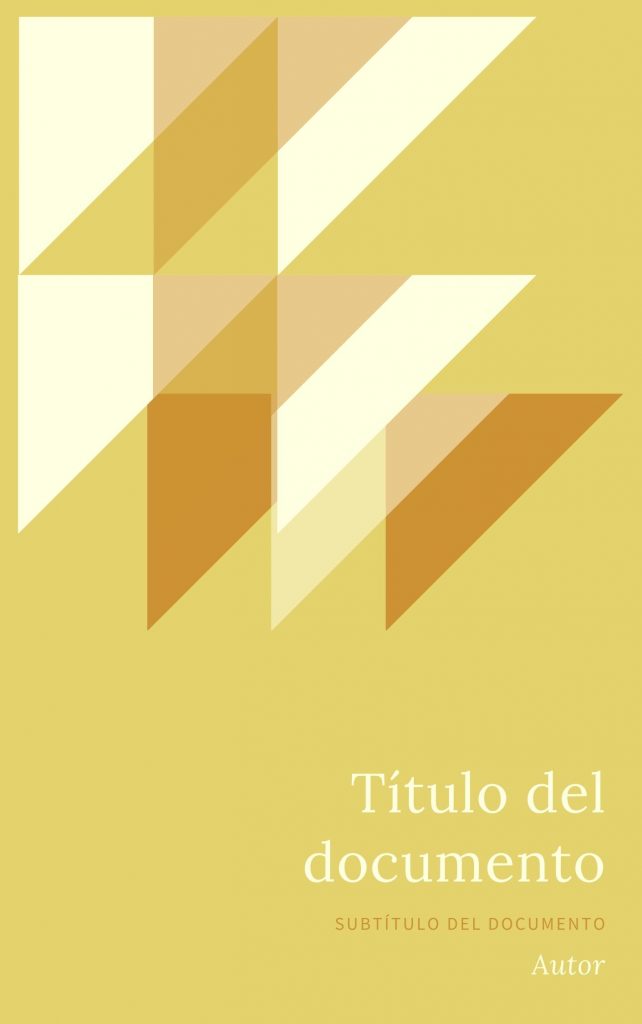 Copertina del libro Collage di triangoli gialli